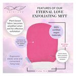 Load image into Gallery viewer, Eternal Love Exfoliating Mitt - Seraphic Skincare