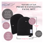 Load image into Gallery viewer, Premium Exfoliating Facial Mitt - Seraphic Skincare