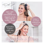 Cargar imagen en el visor de la Galería, Wet + Dry Scalp Exfoliator Duo - Seraphic Skincare