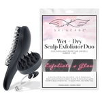 Cargar imagen en el visor de la Galería, Wet + Dry Scalp Exfoliator Duo - Seraphic Skincare