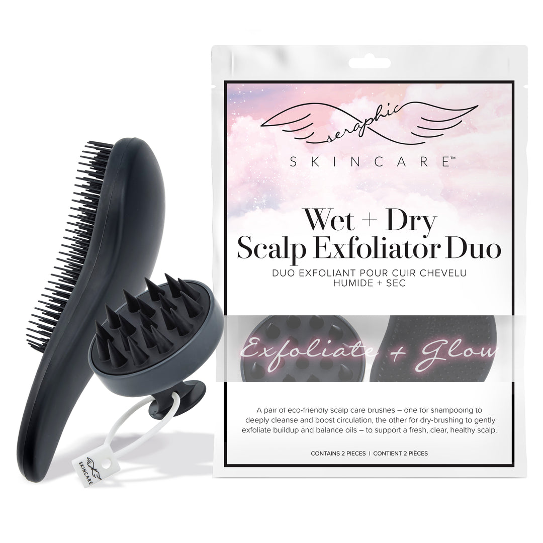 Wet + Dry Scalp Exfoliator Duo