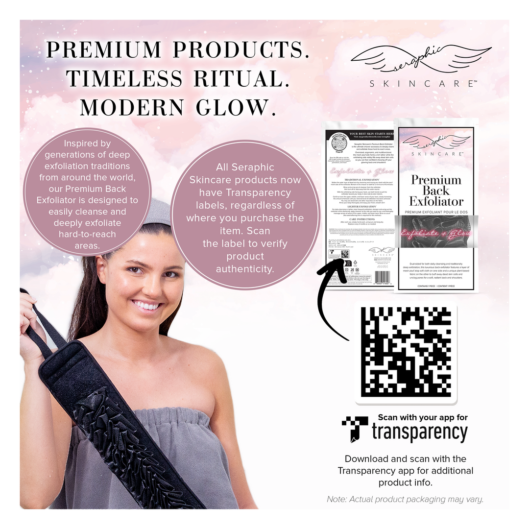 Premium Back Exfoliator transparency