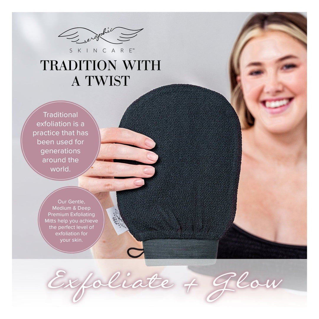 Deep Premium Exfoliating Mitt - Seraphic Skincare