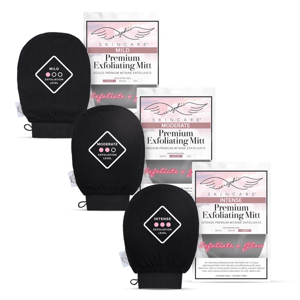 Gentle, Medium, Deep Exfoliating Mitts