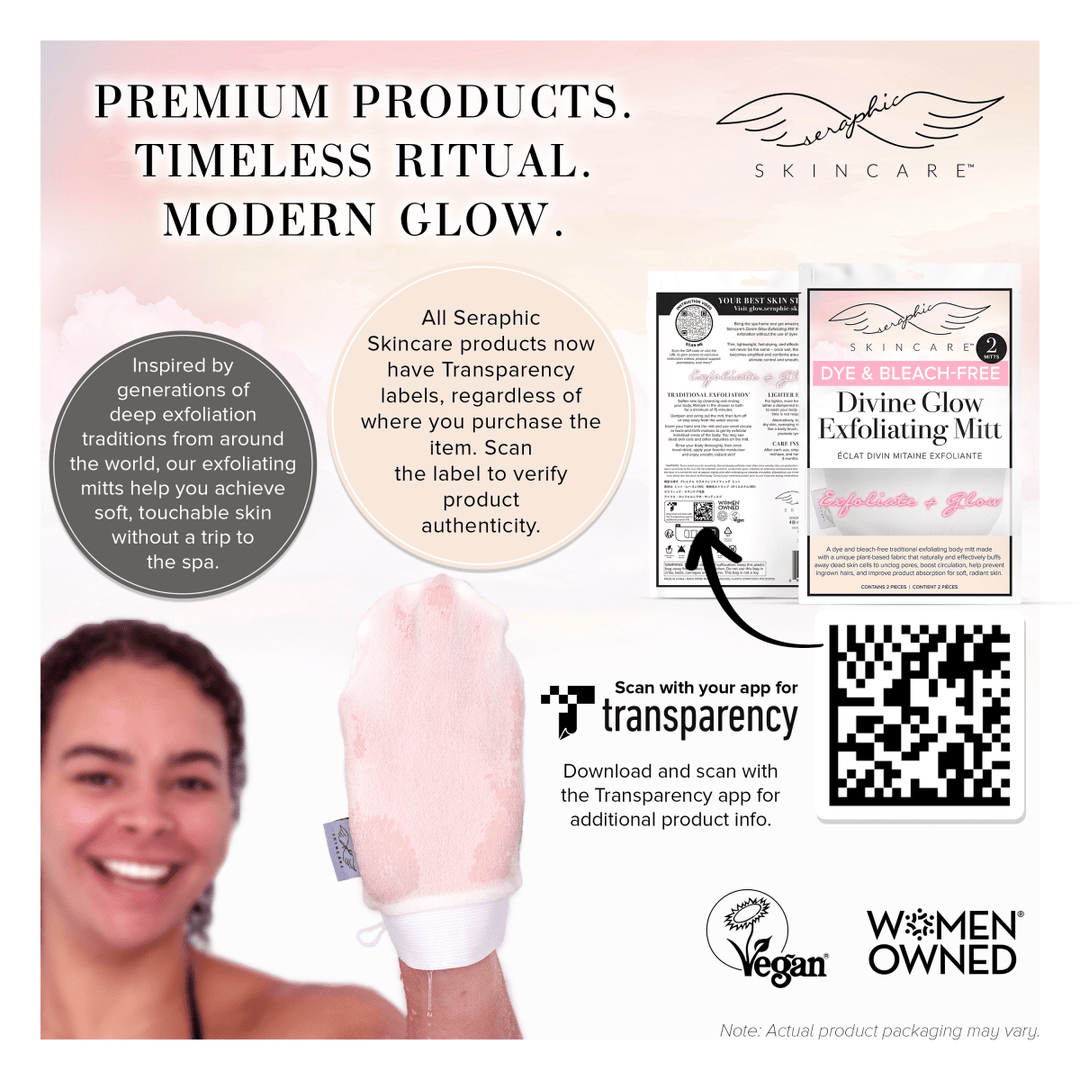Divine Glow Exfoliating Mitt - Seraphic Skincare