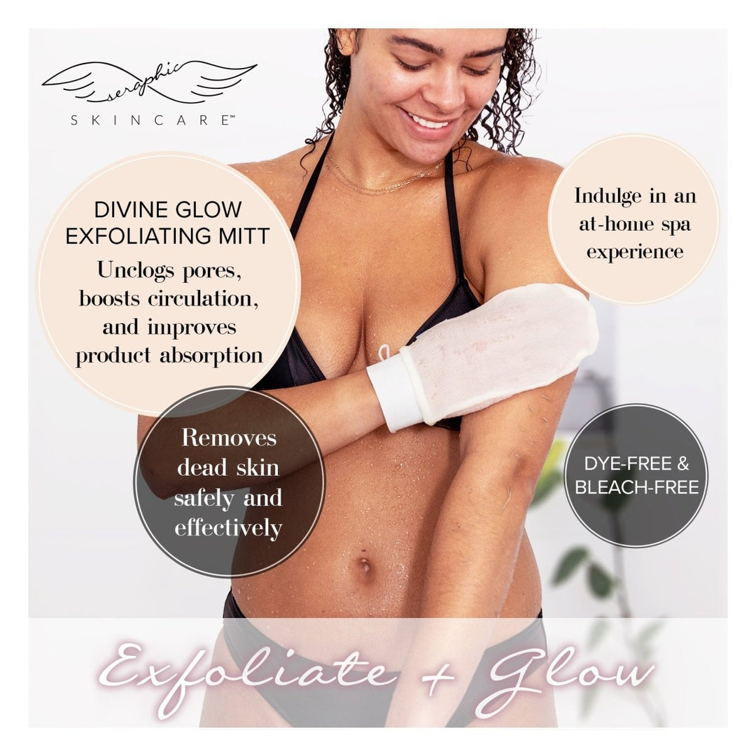 Divine Glow Exfoliating Mitt - Seraphic Skincare