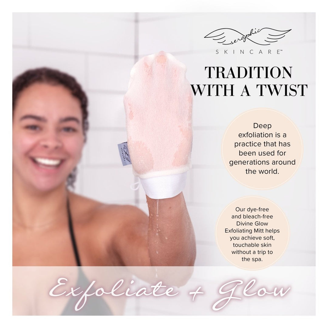 Divine Glow Exfoliating Mitt - Seraphic Skincare