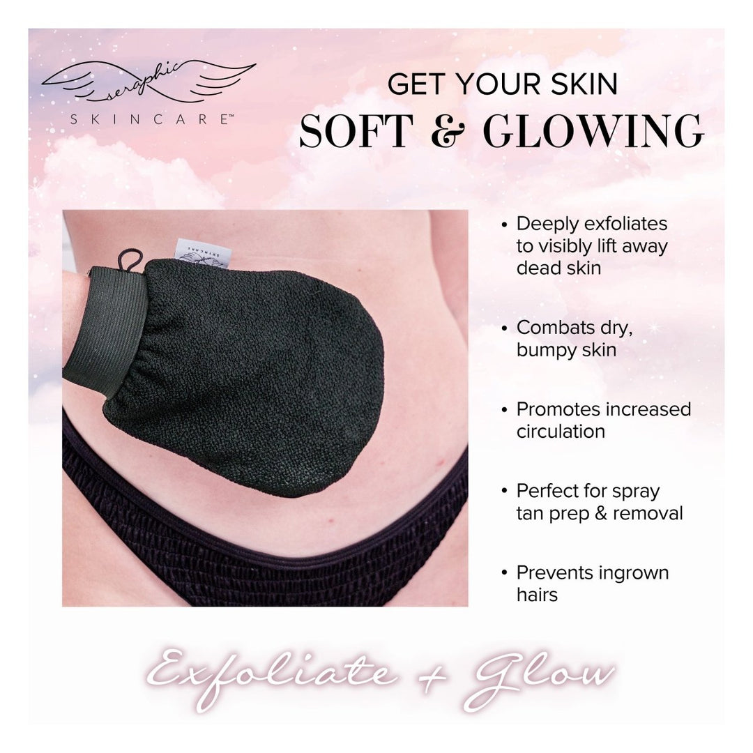 Double - Layered Premium Exfoliating Mitt - Seraphic Skincare