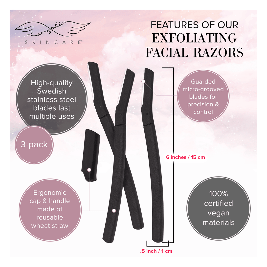 Exfoliating Facial Razors - Seraphic Skincare