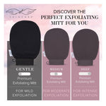 Load image into Gallery viewer, Gentle, Medium &amp; Deep Premium Exfoliating Mitts - Seraphic Skincare
