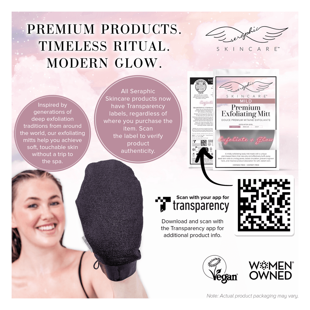 dead skin exfoliating mitt info