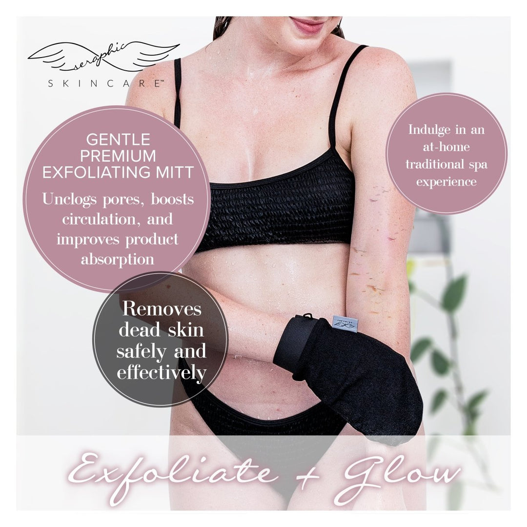 Gentle Premium Exfoliating Mitt - Seraphic Skincare