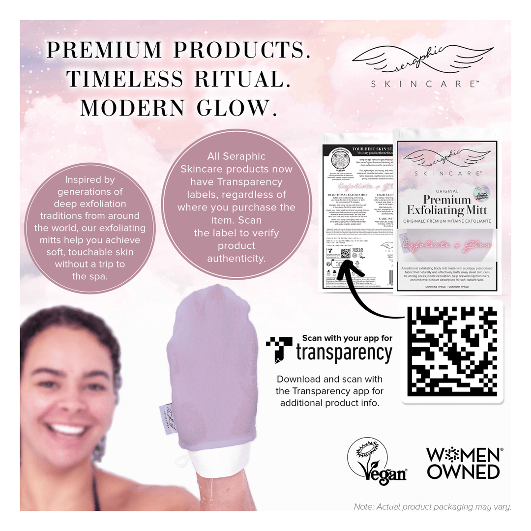 Lavender Premium Exfoliating Mitt - Seraphic Skincare