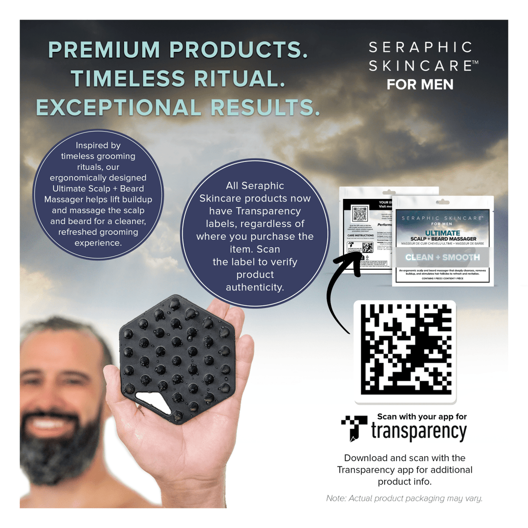 Men's Ultimate Scalp + Beard Massager - Seraphic Skincare