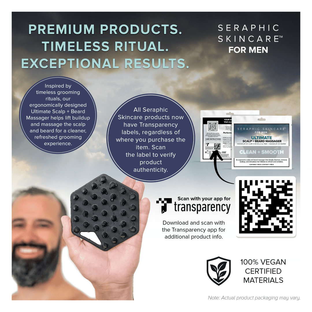 Men's Ultimate Scalp + Beard Massager - Seraphic Skincare