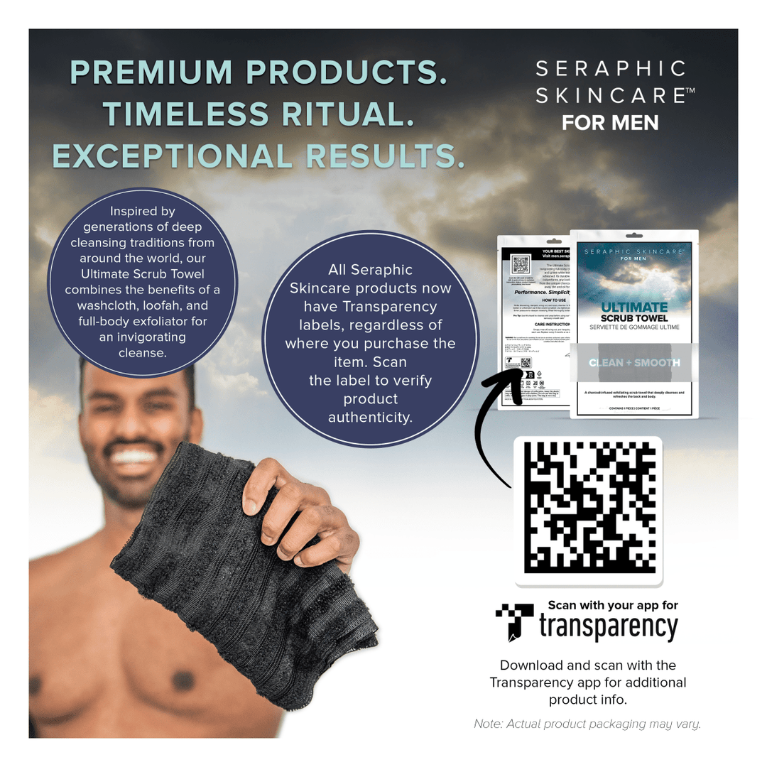 Men's Ultimate Scrub Towel - Seraphic Skincare