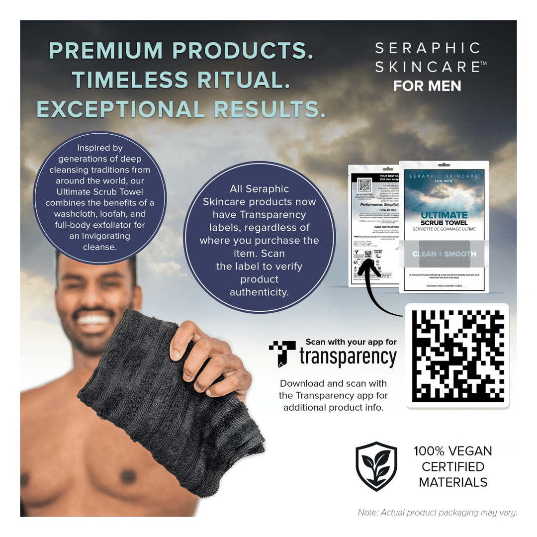 Men's Ultimate Scrub Towel - Seraphic Skincare
