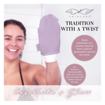 Load image into Gallery viewer, Original Premium Exfoliating Mitt (Limited - Edition Lavender) - Seraphic Skincare
