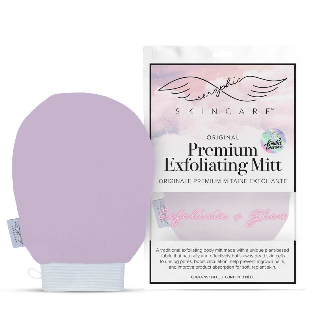 Original Premium Exfoliating Mitt (Limited - Edition Lavender) - Seraphic Skincare