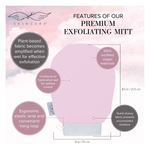 Cargar imagen en el visor de la Galería, Original Premium Exfoliating Mitt (Limited - Edition Light Pink) - Seraphic Skincare

