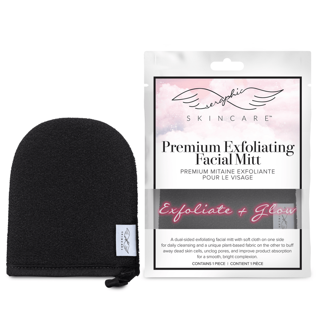 Premium Exfoliating Facial Mitt - Seraphic Skincare