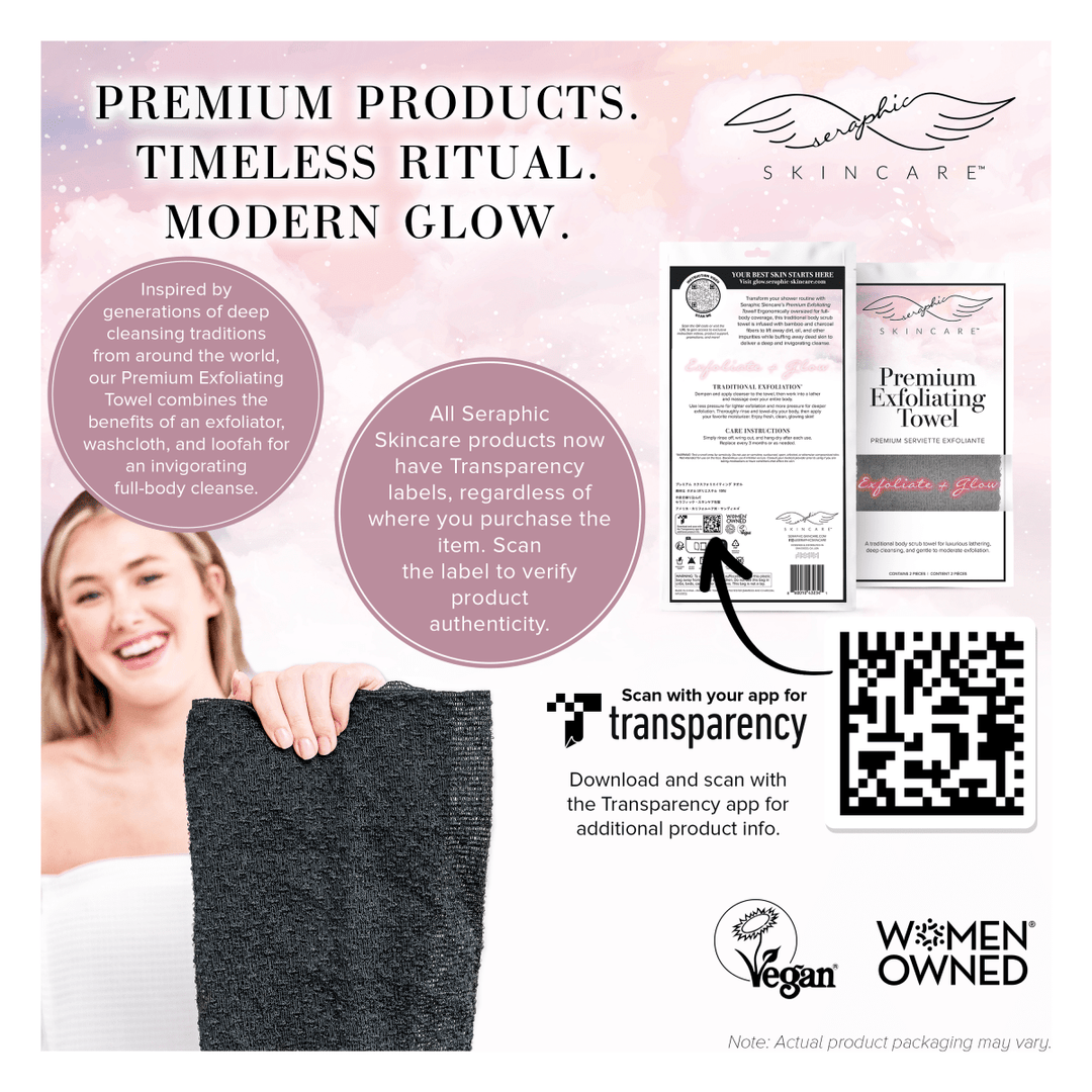 Premium Exfoliating Towels - Seraphic Skincare