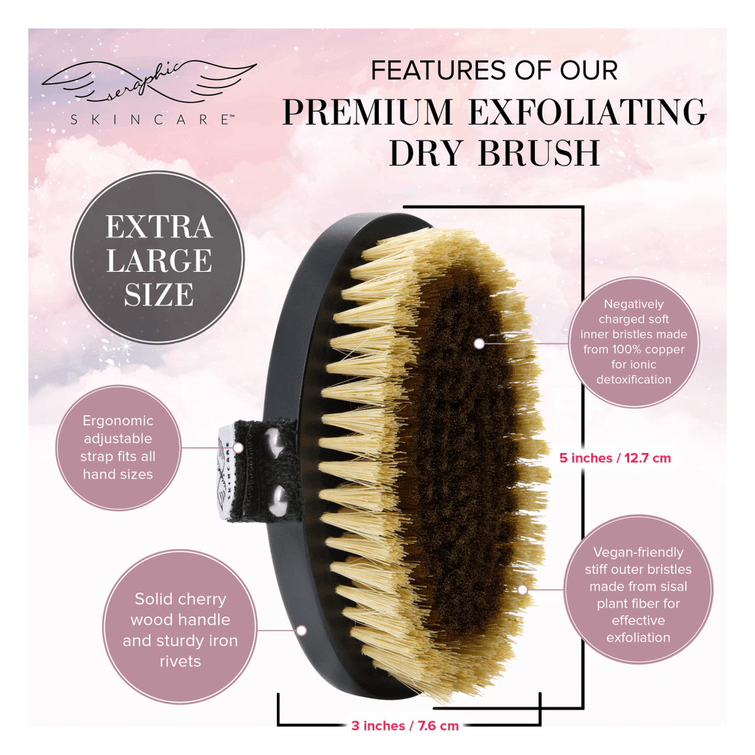 Premium Sisal + Copper Dry Brush - Seraphic Skincare