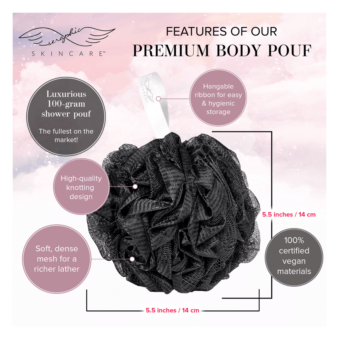 XL Premium Shower Pouf - Seraphic Skincare